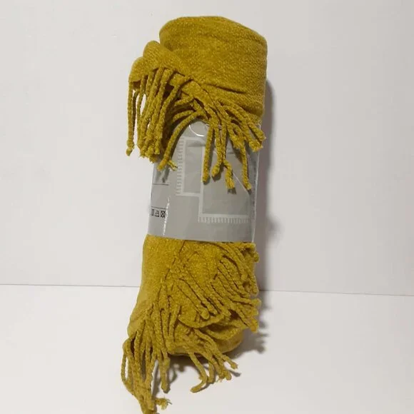 Discontinued IKEA Felicia Throw Blanket Fringe Acrylic 51" x 67" 130x170 cm NEW - Picture 5 of 8